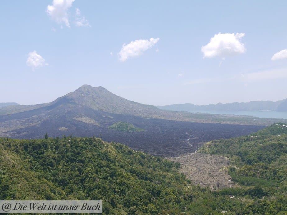 Blick auf den Vulkan Agung